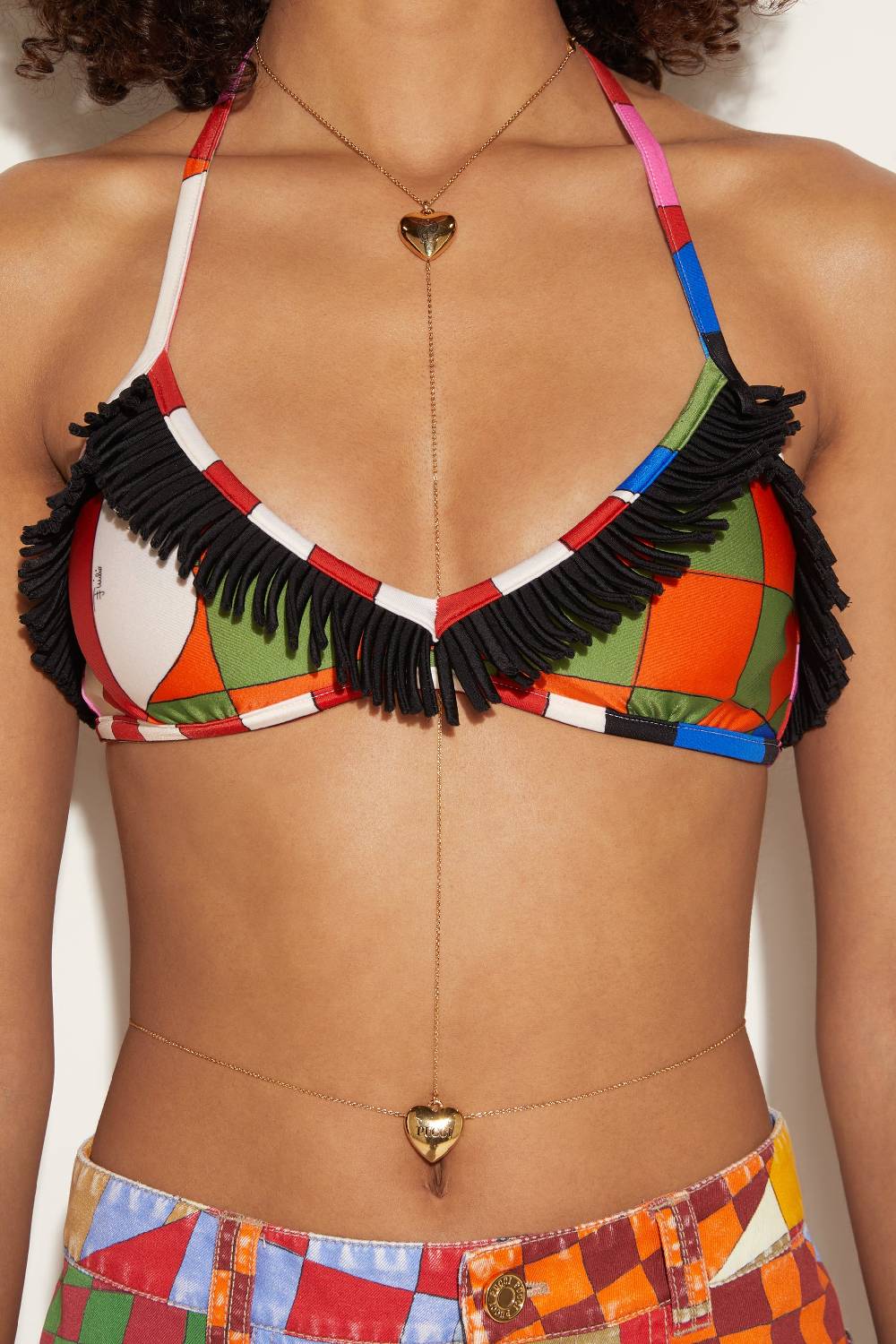 Pucci Catena Girovita Con Ciondoli A Cuore