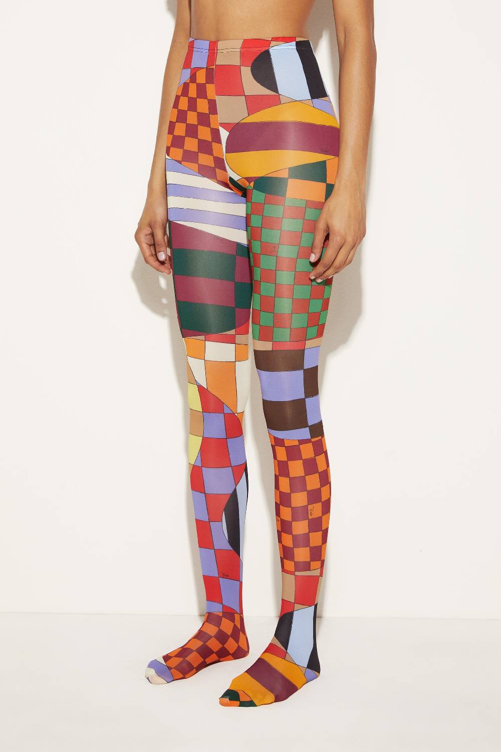 Pucci Collant Con Stampa Giardino