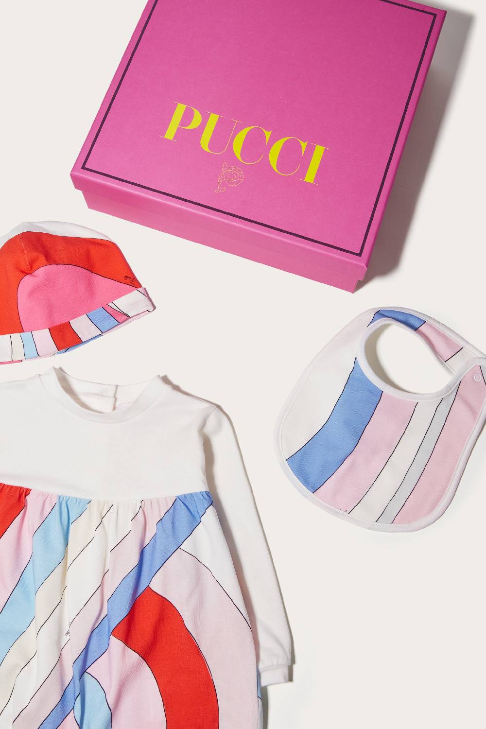 Pucci Completo Neonato Con Stampa Iride