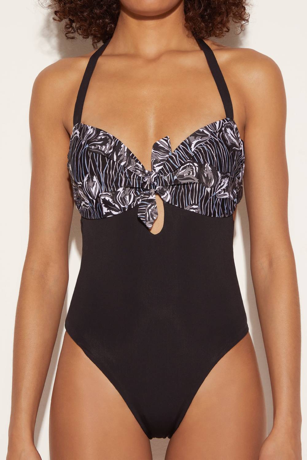 Pucci Costume Con Stampa Fior Di Loto