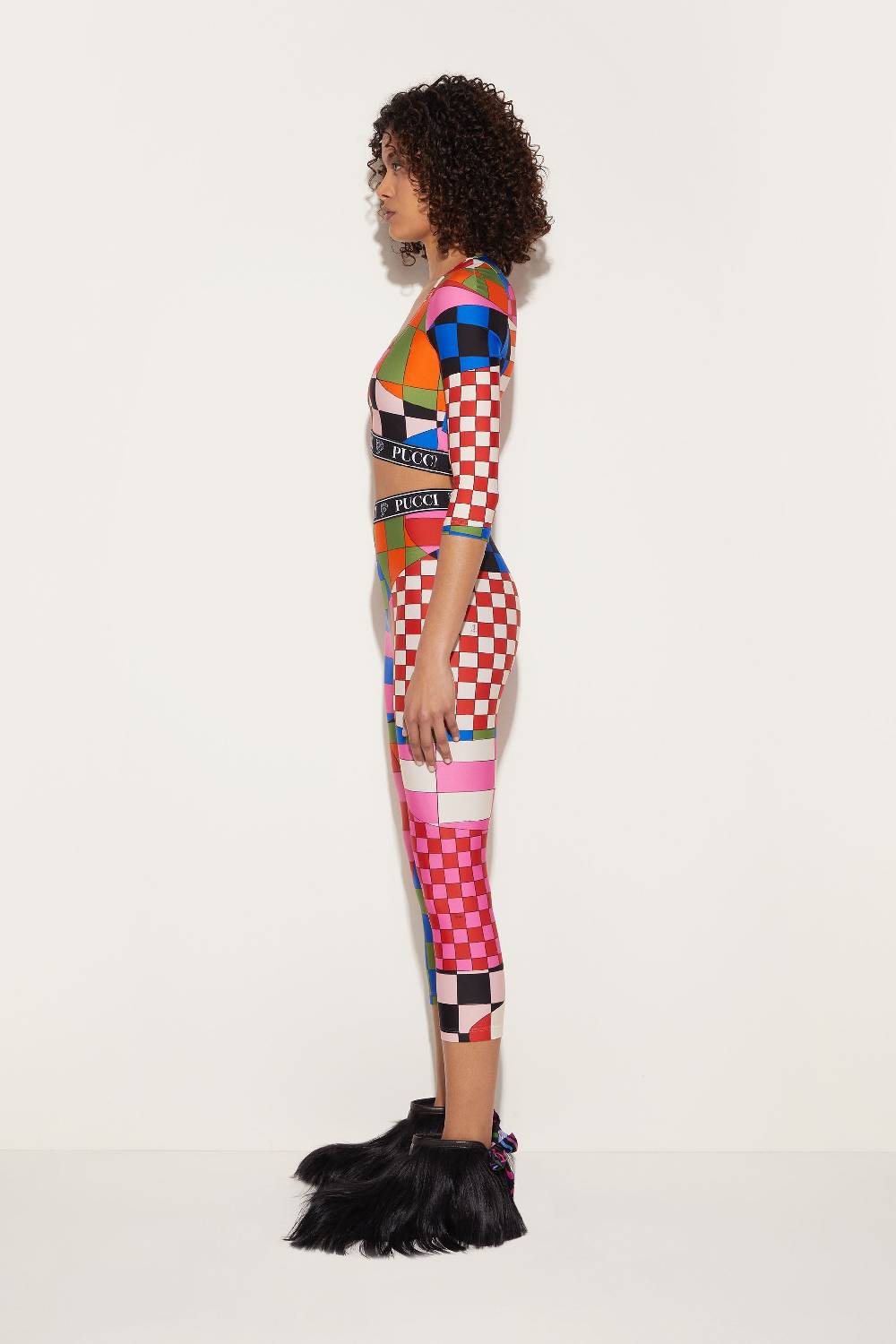 Pucci Crop Top Con Stampa Giardino