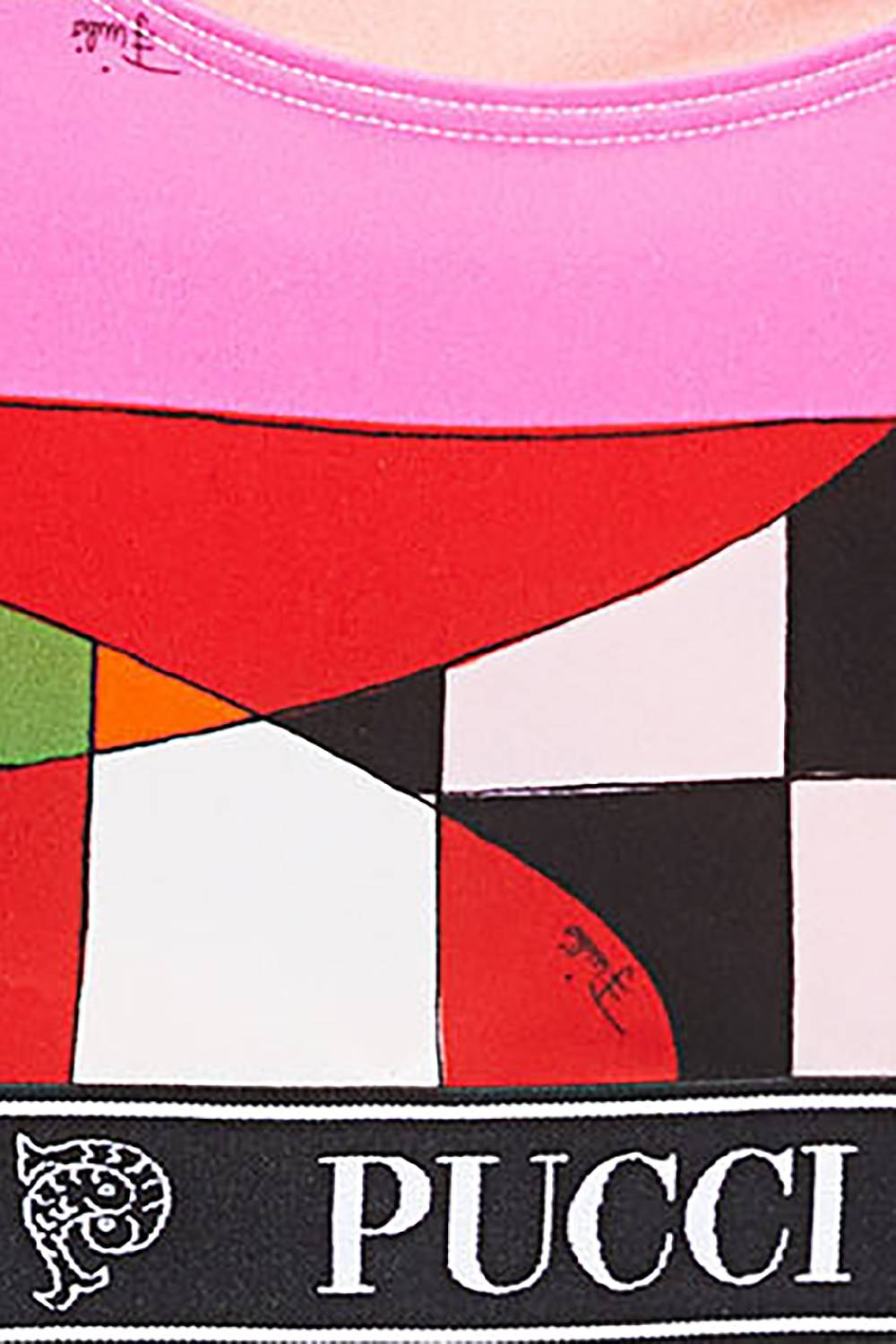 Pucci Crop Top Con Stampa Giardino