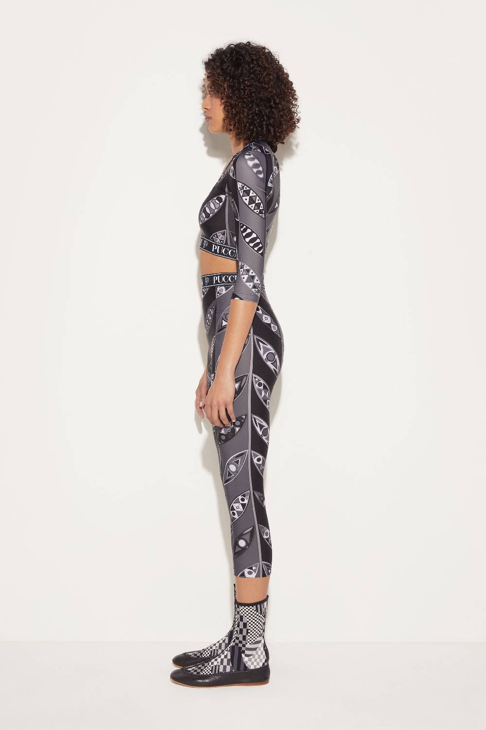 Pucci Crop Top Con Stampa Girandole