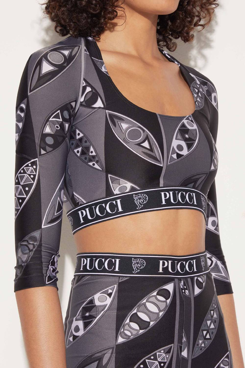 Pucci Crop Top Con Stampa Girandole