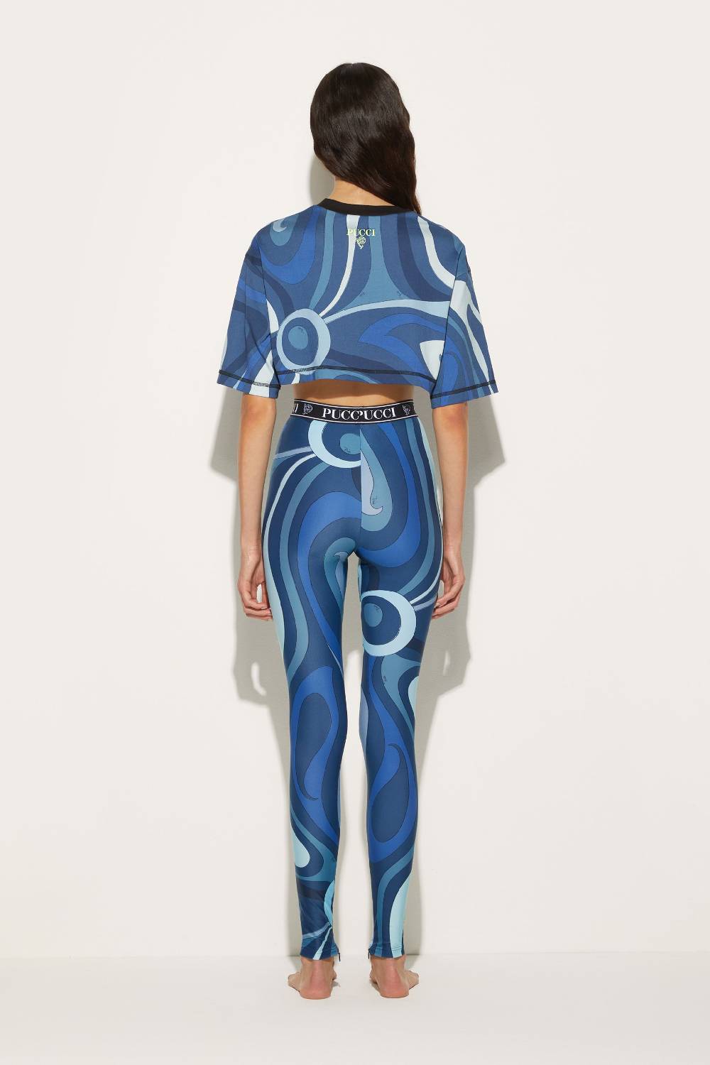 Pucci Crop Top Con Stampa Marmo