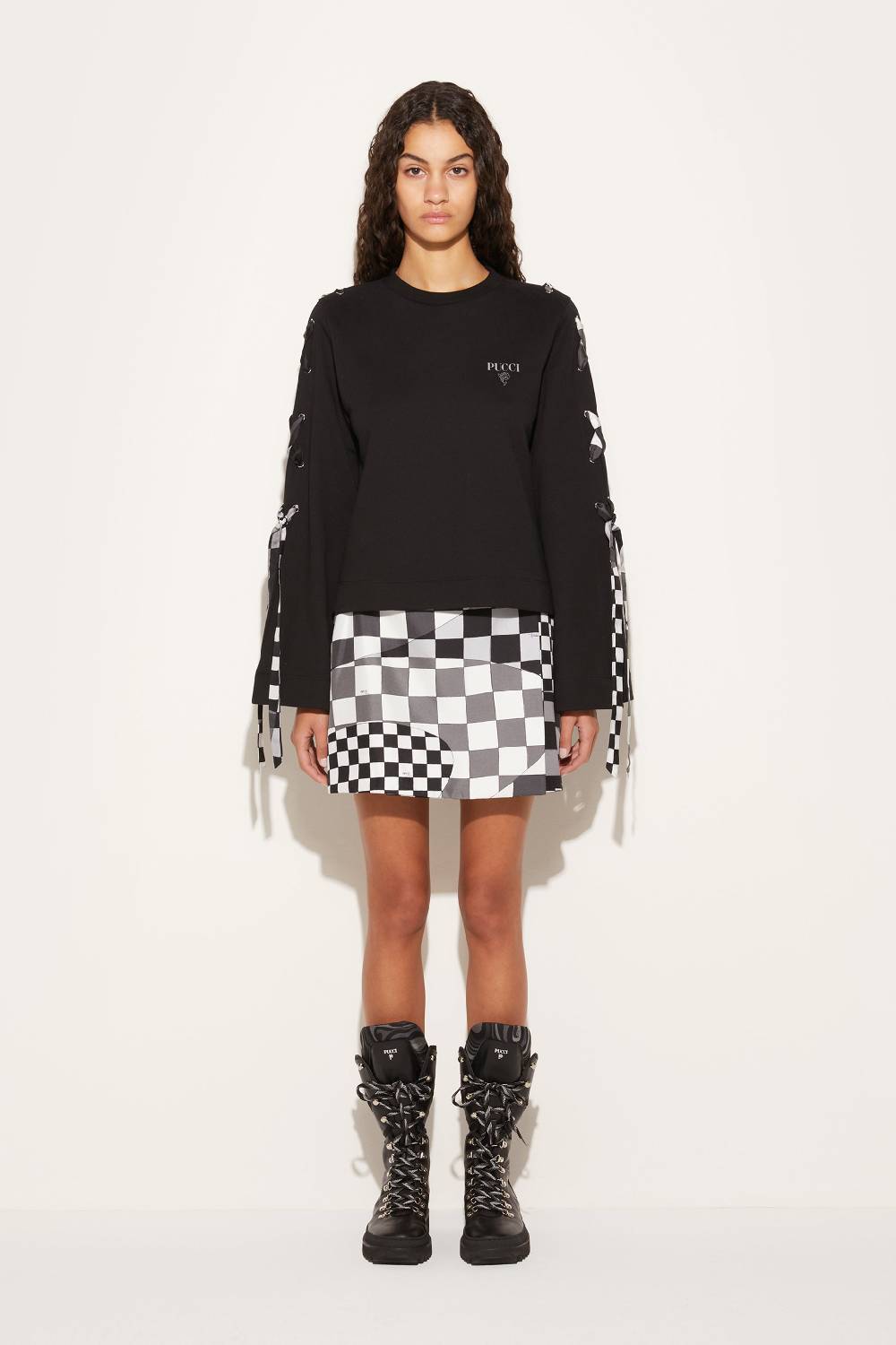 Pucci Felpa Con Inserti Giardino