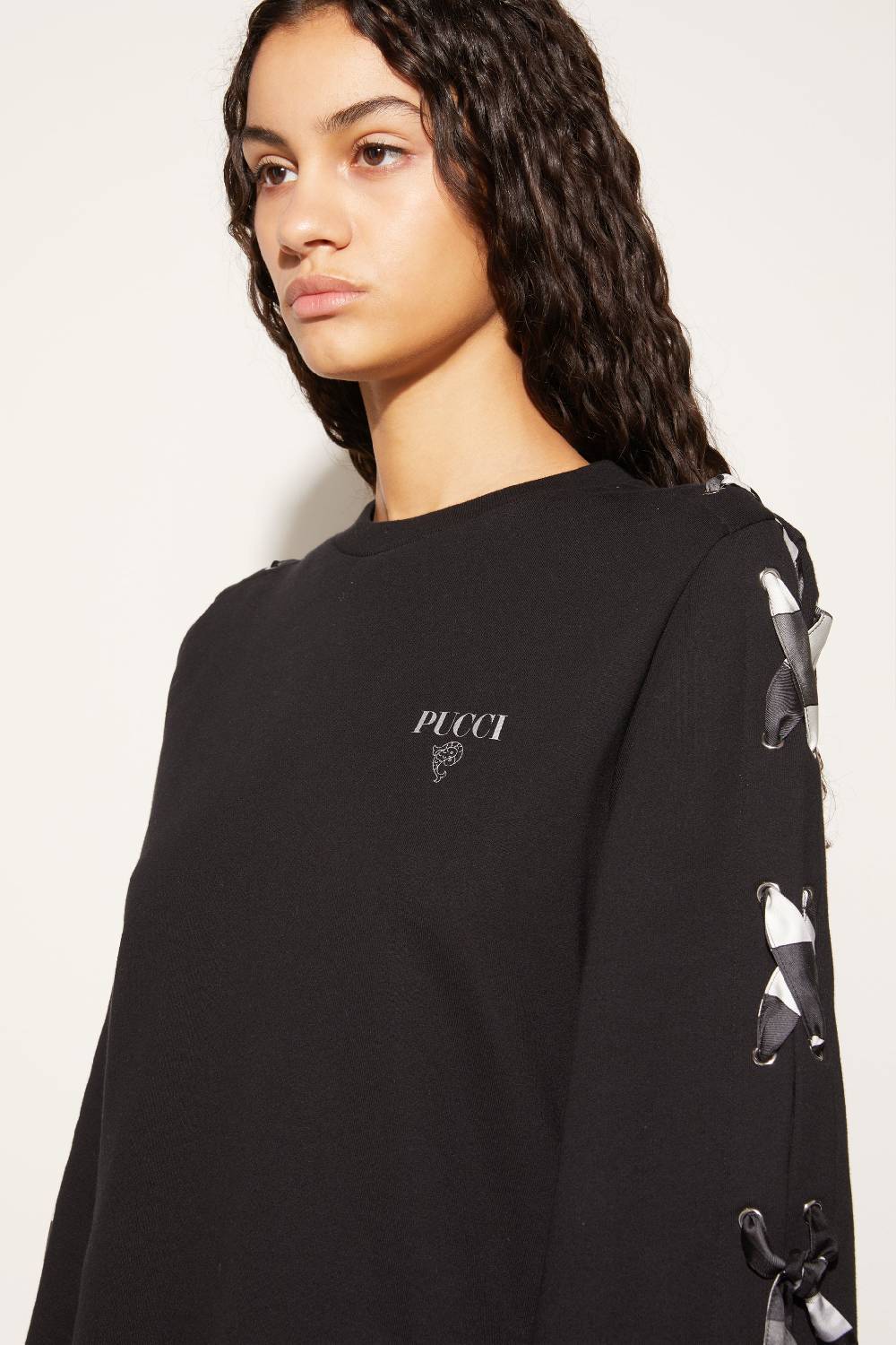 Pucci Felpa Con Inserti Giardino