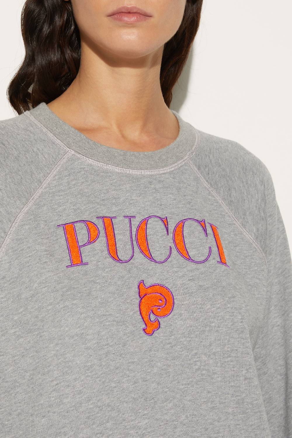 Pucci Felpa Con Logo Ricamato