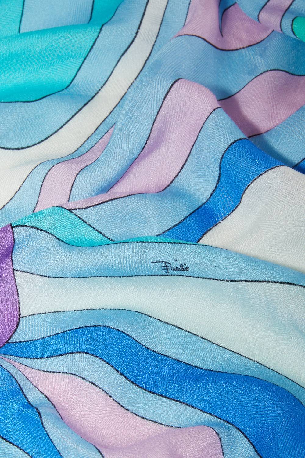 Pucci Foulard Grande Jacquard Con Motivo Marmo