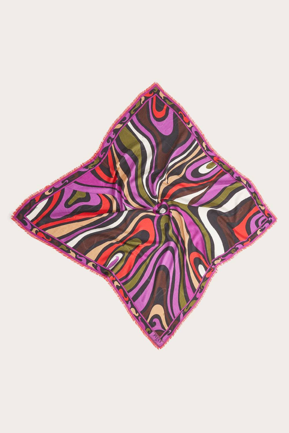 Pucci Foulard grande jacquard con motivo Marmo