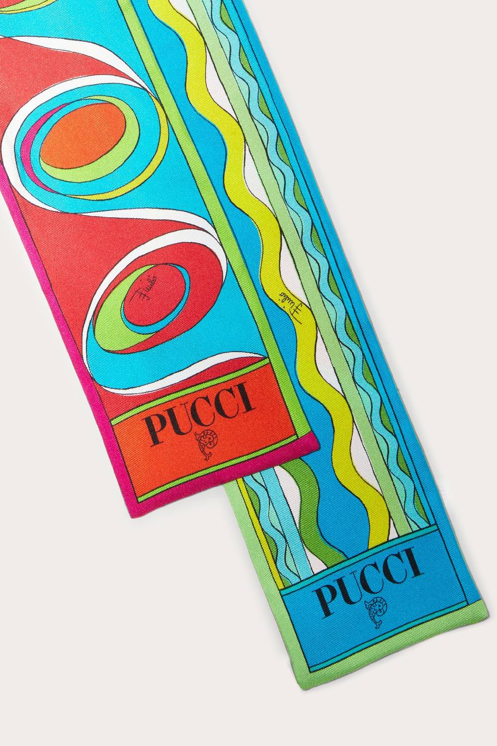 Pucci Foulard In Seta Con Stampa Bersaglio