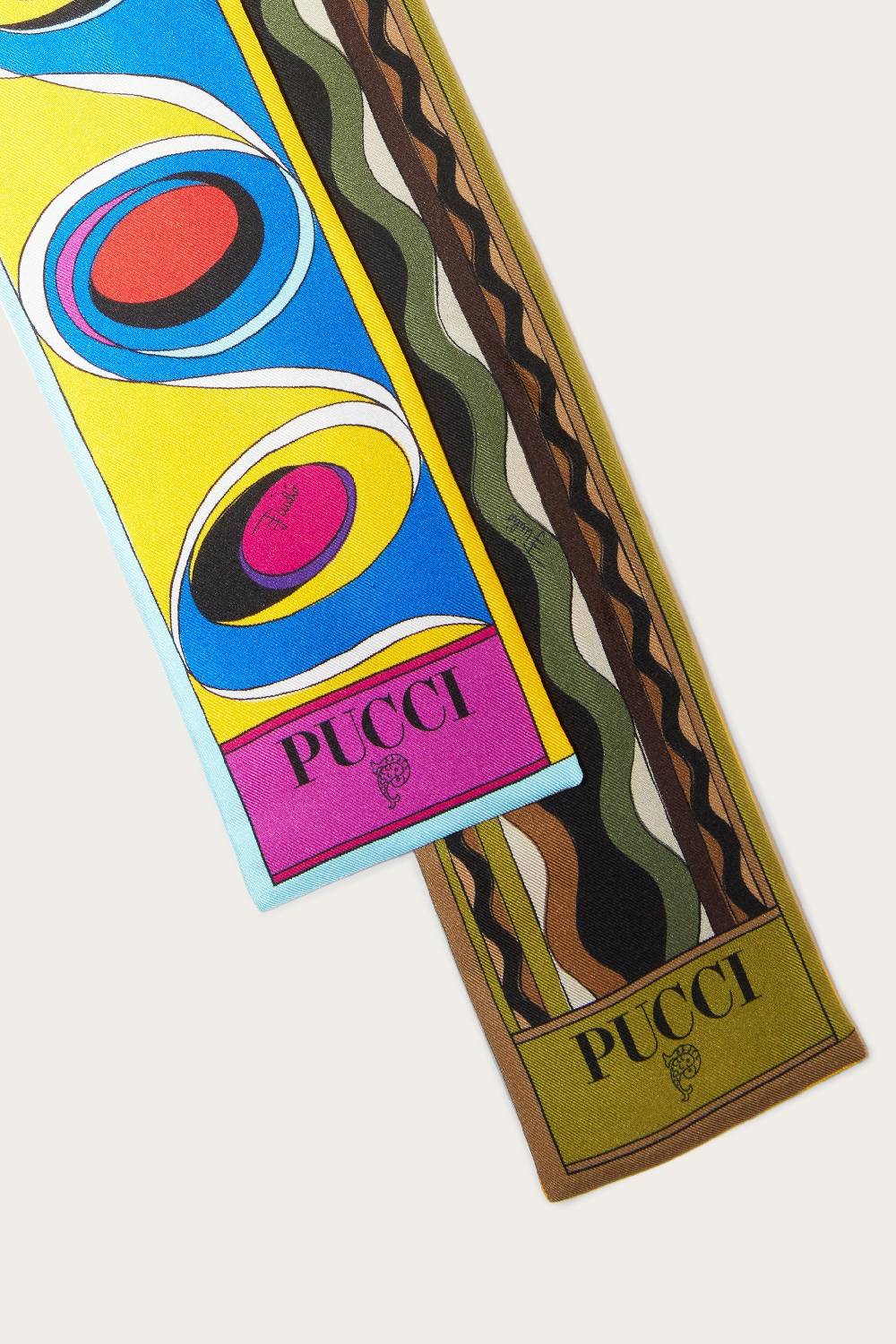 Pucci Foulard In Seta Con Stampa Bersaglio