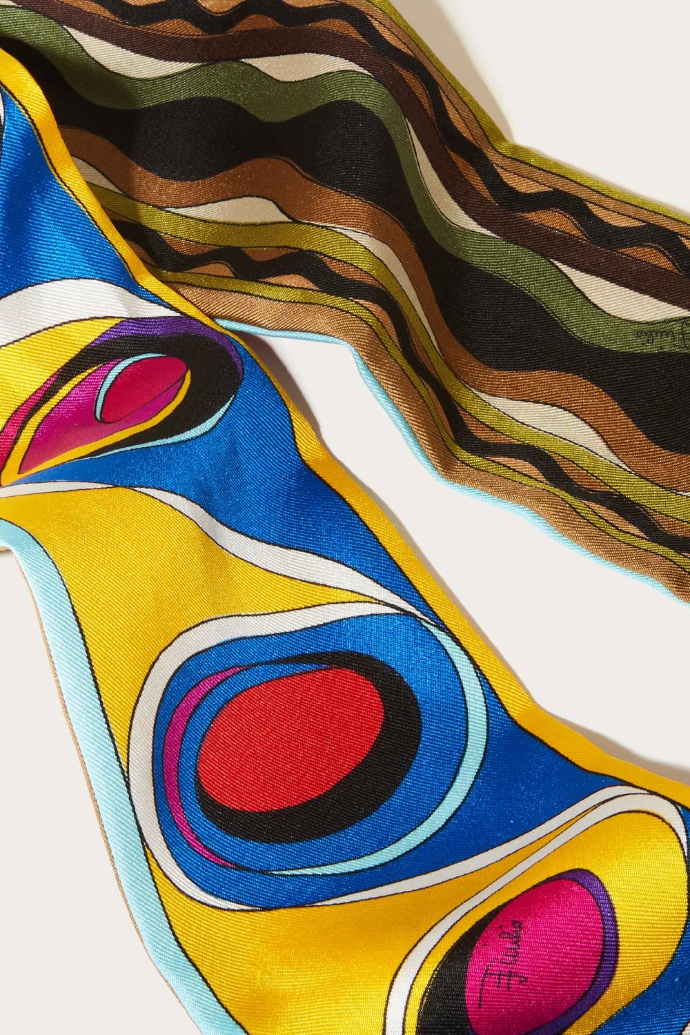 Pucci Foulard In Seta Con Stampa Bersaglio