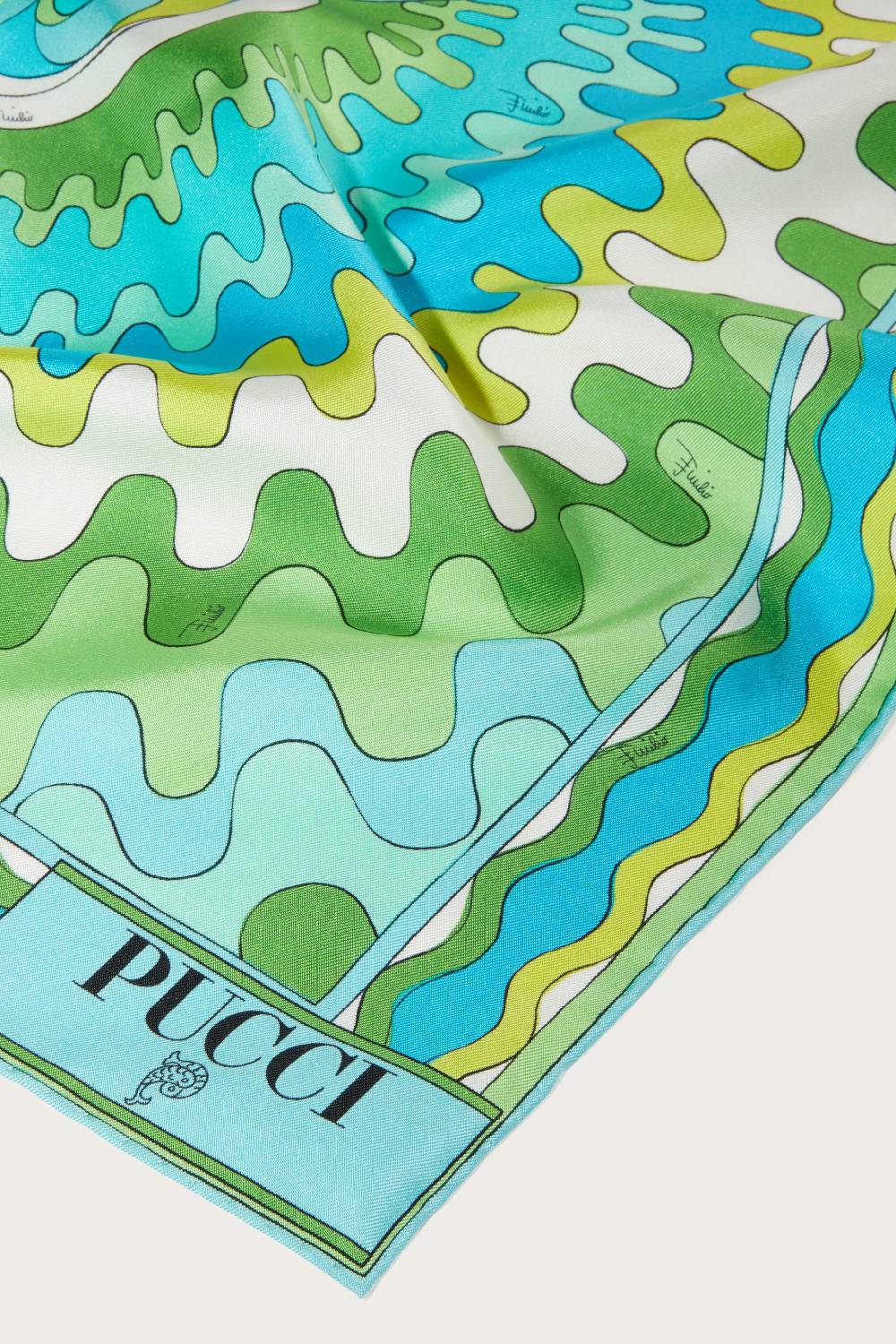 Pucci Foulard In Seta Con Stampa Bersaglio