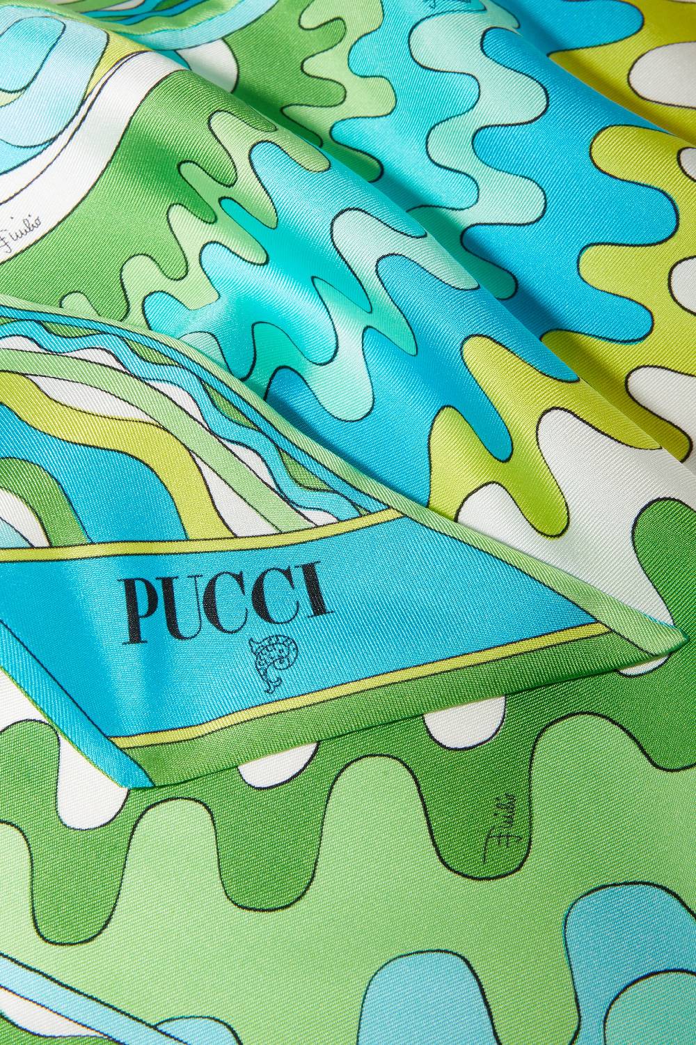 Pucci Foulard In Seta Con Stampa Bersaglio