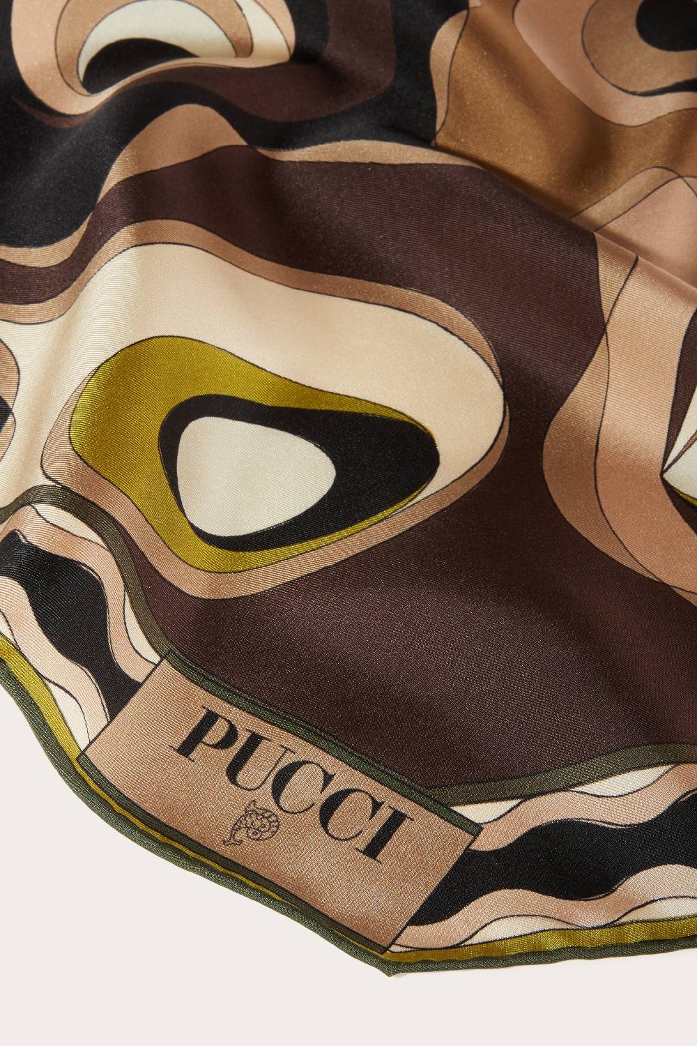 Pucci Foulard In Seta Con Stampa Bersaglio