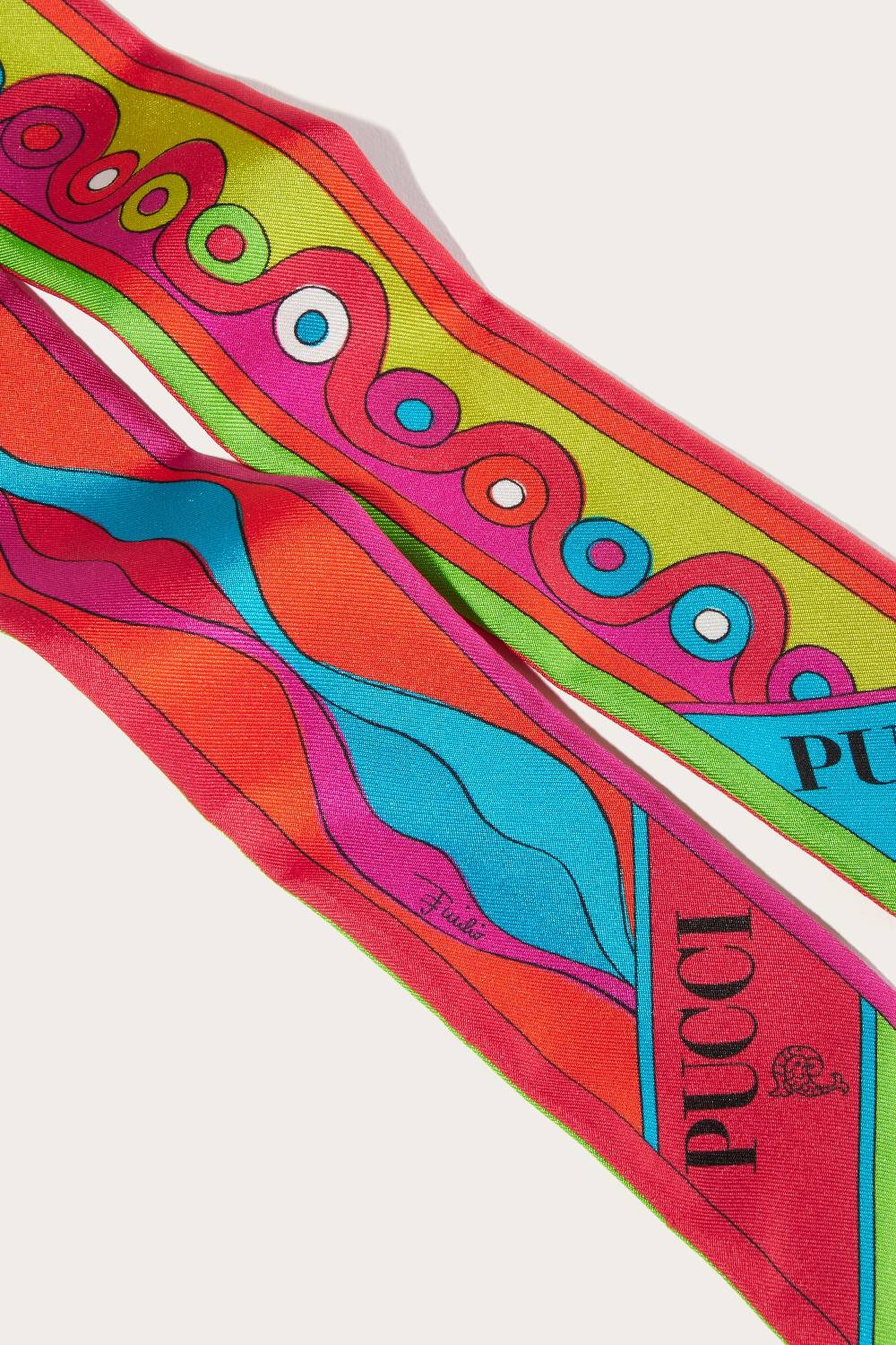 Pucci Foulard In Seta Con Stampa Iride
