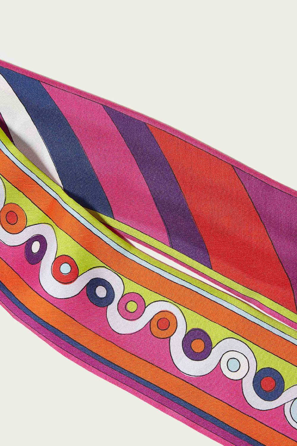 Pucci Foulard In Seta Con Stampa Iride