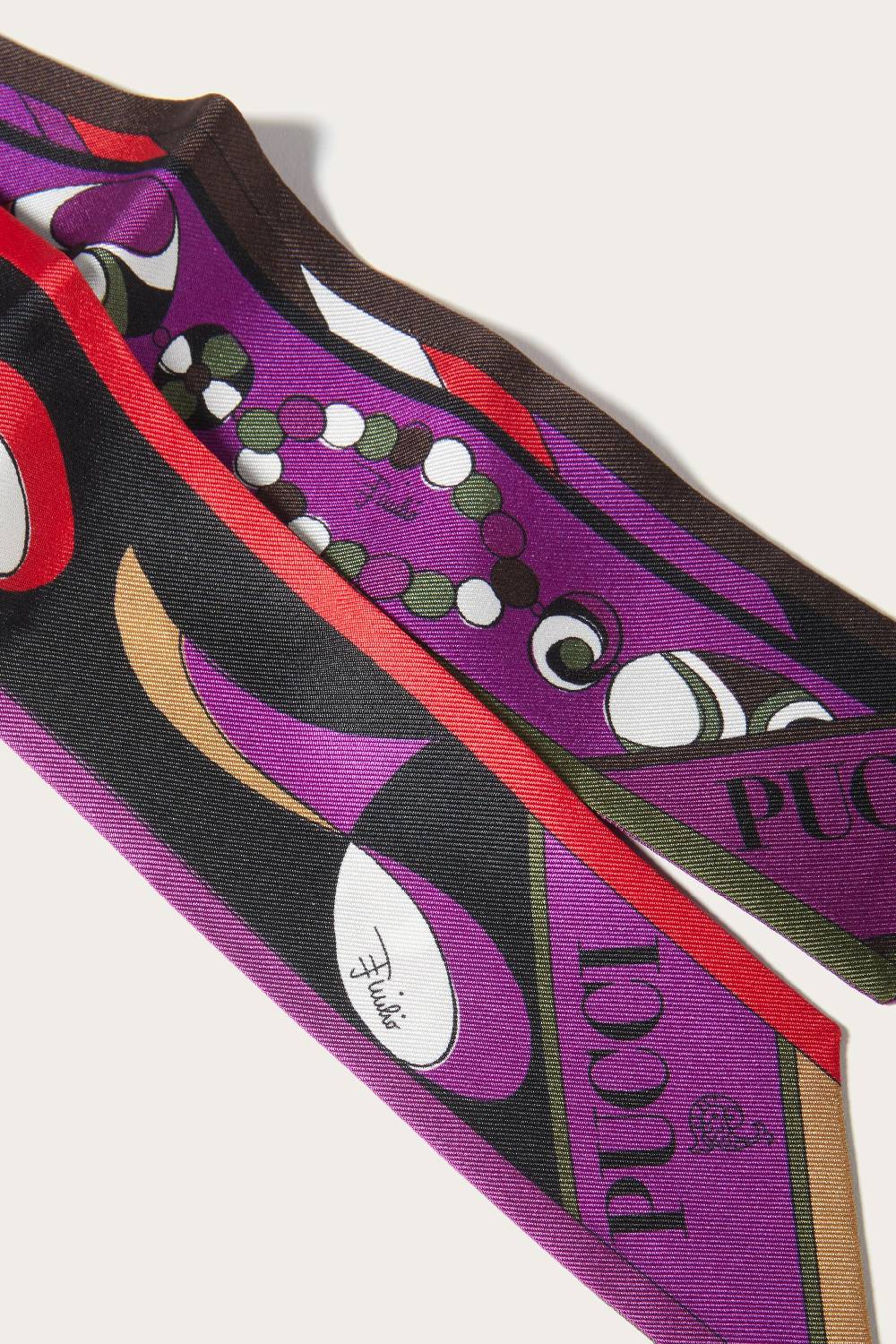 Pucci Foulard In Seta Con Stampa Pesci