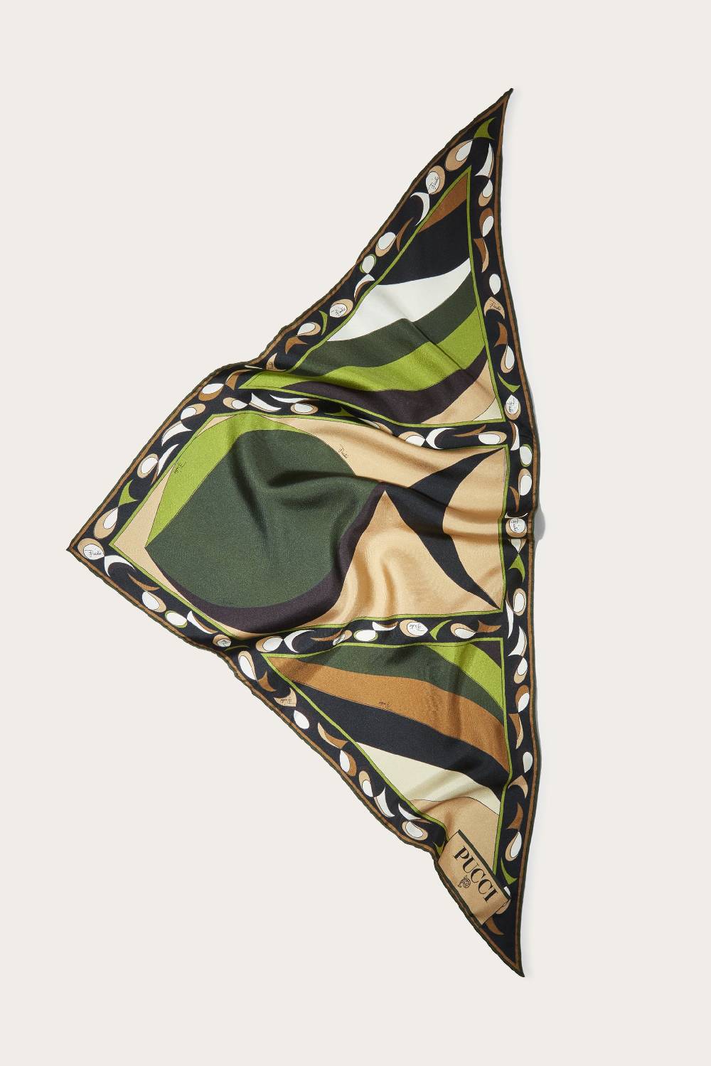 Pucci Foulard in seta con stampa Pesci