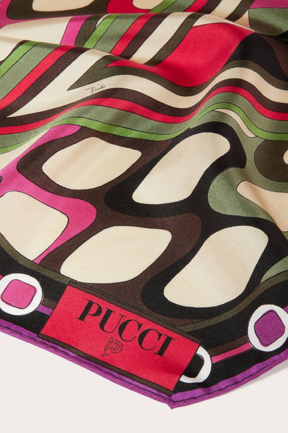 Pucci Foulard In Seta Con Stampa Vivara