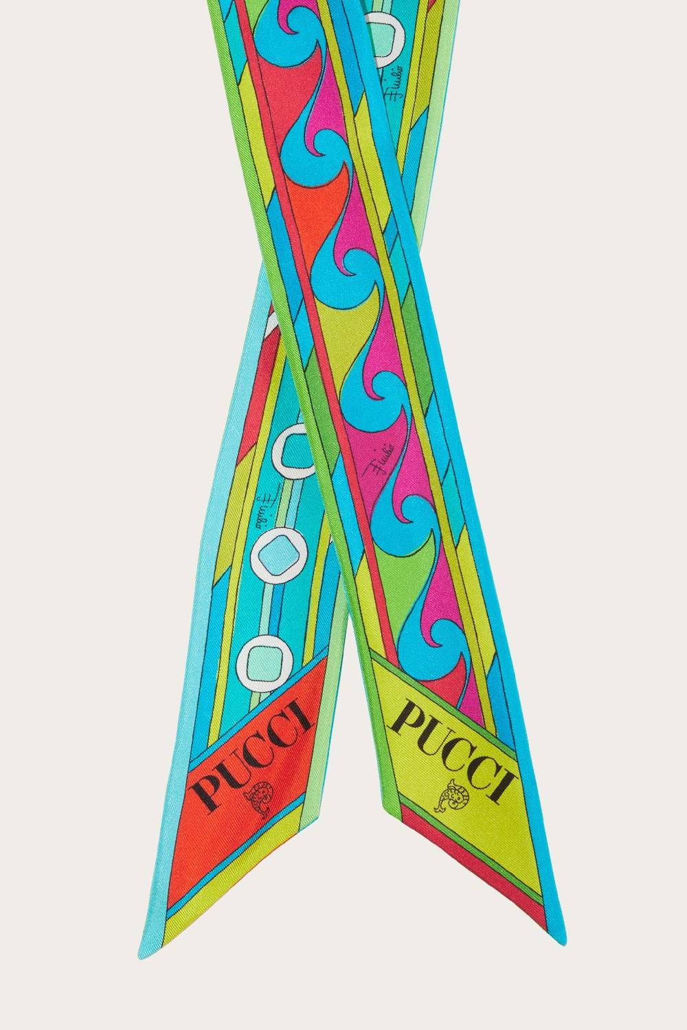 Pucci Foulard In Seta Con Stampa Vivara