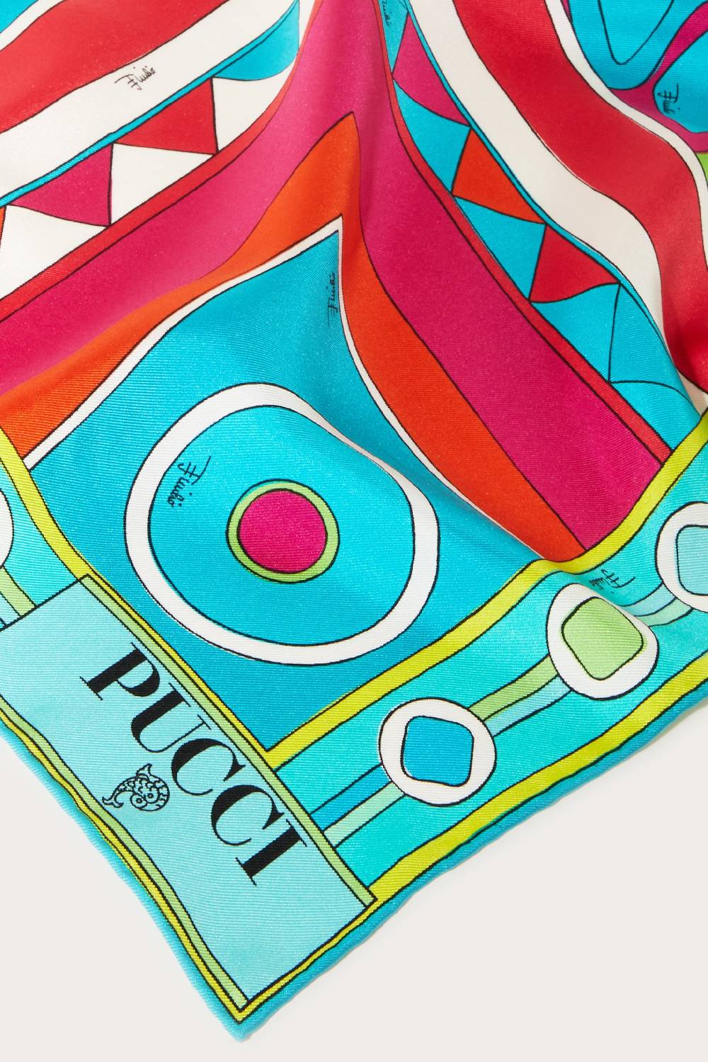 Pucci Foulard In Seta Con Stampa Vivara