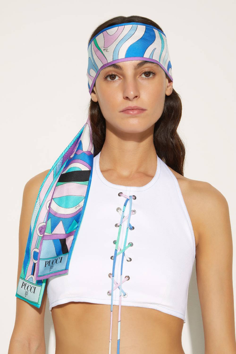 Pucci Foulard In Seta Con Stampa Vivara