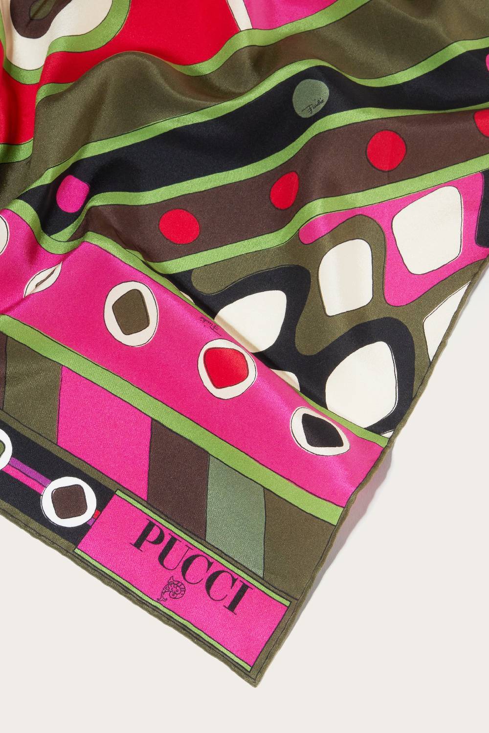 Pucci Foulard In Seta Con Stampa Vivara