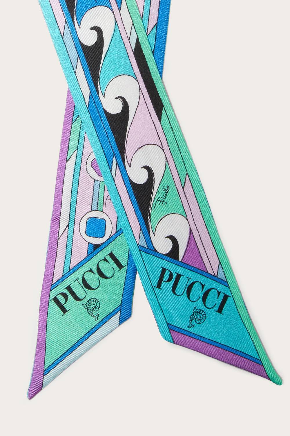 Pucci Foulard In Seta Con Stampa Vivara