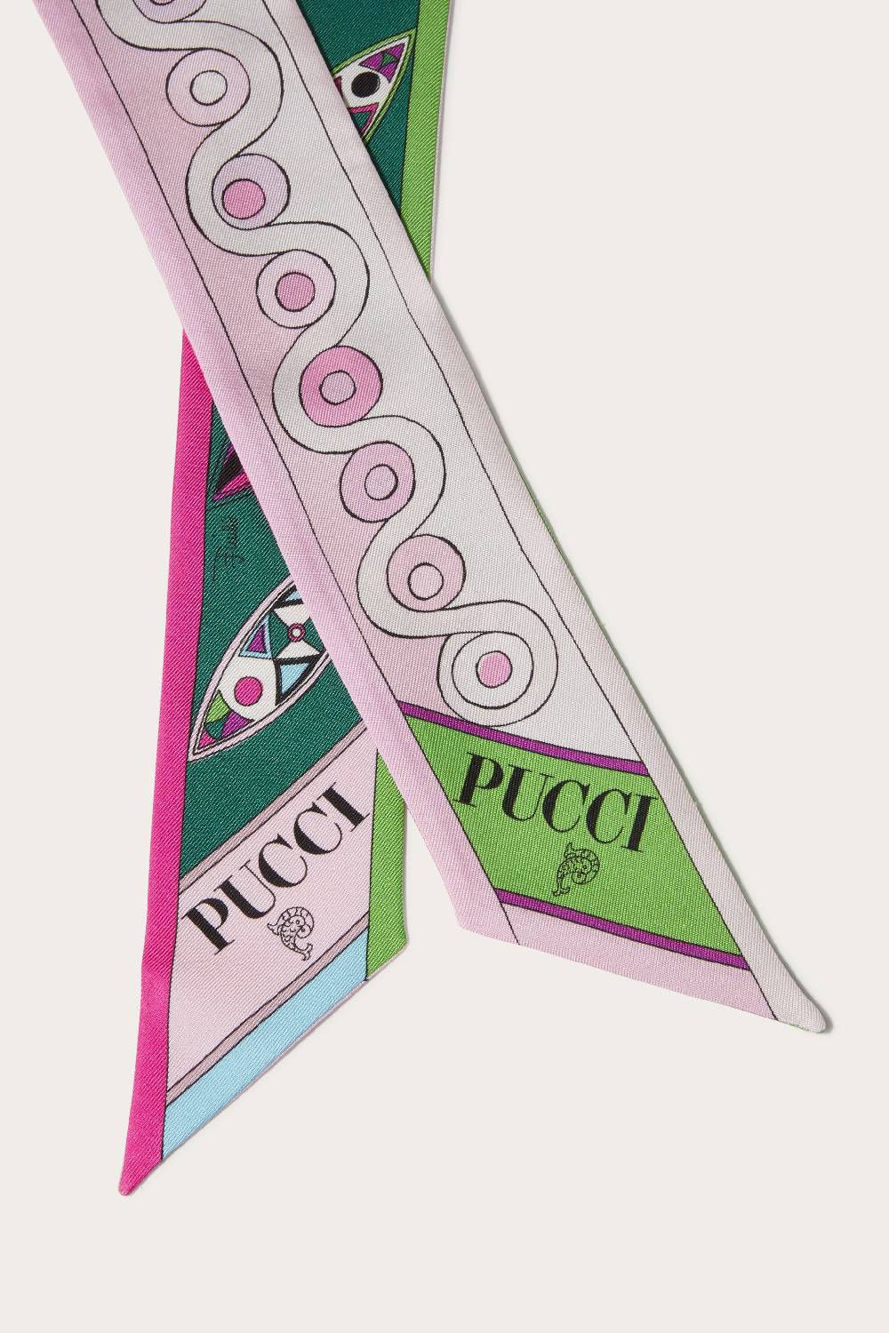 Pucci Foulard In Seta Con Stampe Girandole E Iride