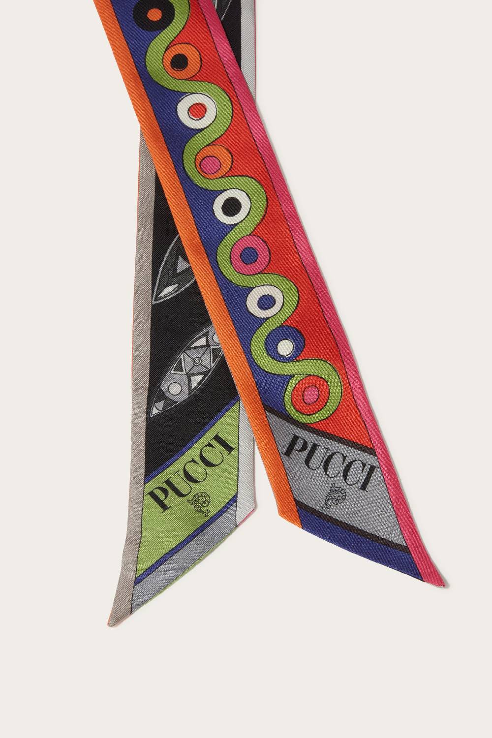 Pucci Foulard In Seta Con Stampe Girandole E Iride