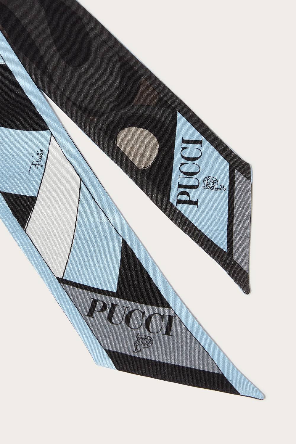 Pucci Foulard In Seta Con Stampe Marmo E Iride