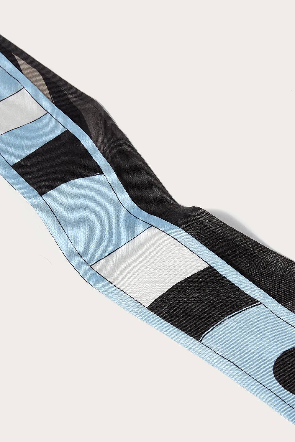 Pucci Foulard In Seta Con Stampe Marmo E Iride