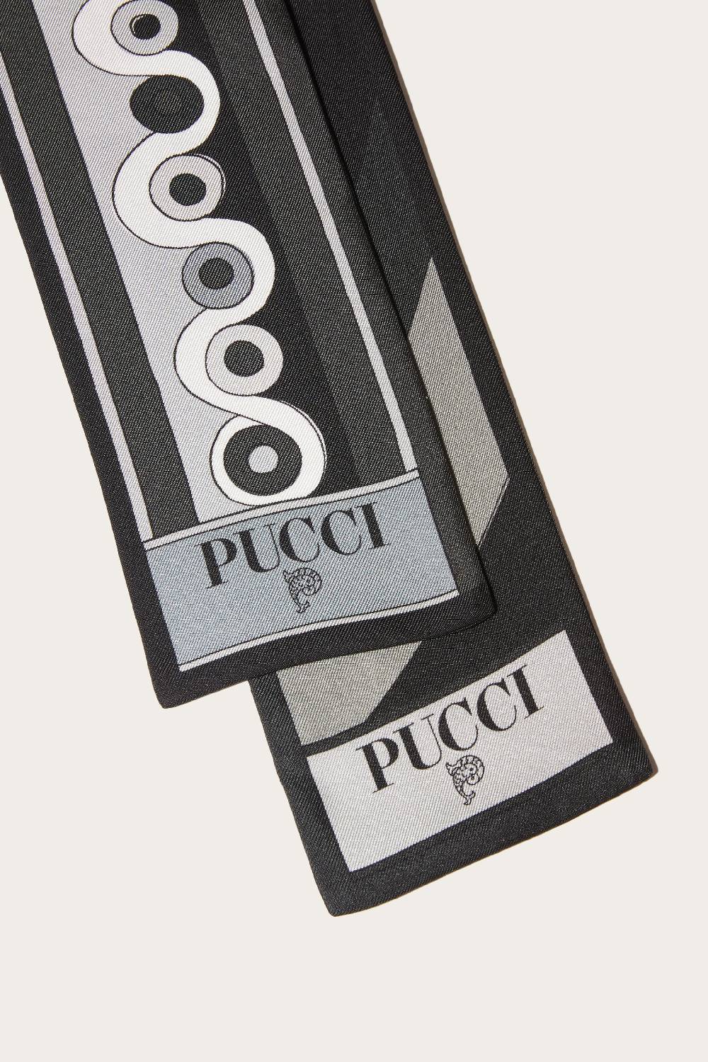 Pucci Foulard In Seta Con Stampe Onde E Iride