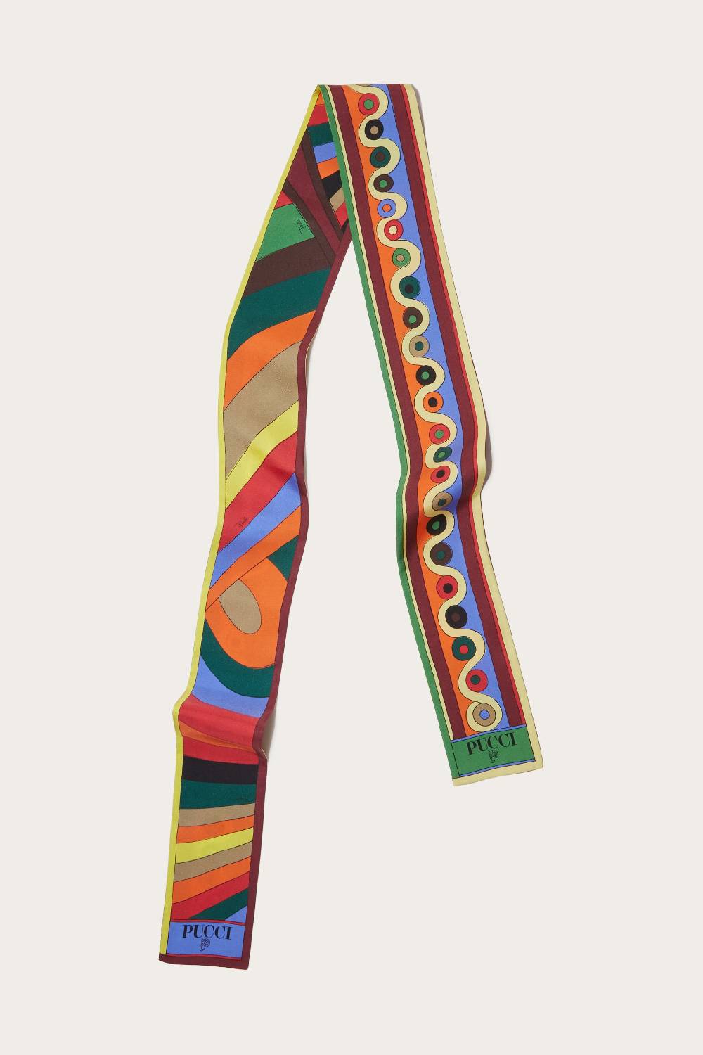 Pucci Foulard in seta con stampe Onde e Iride