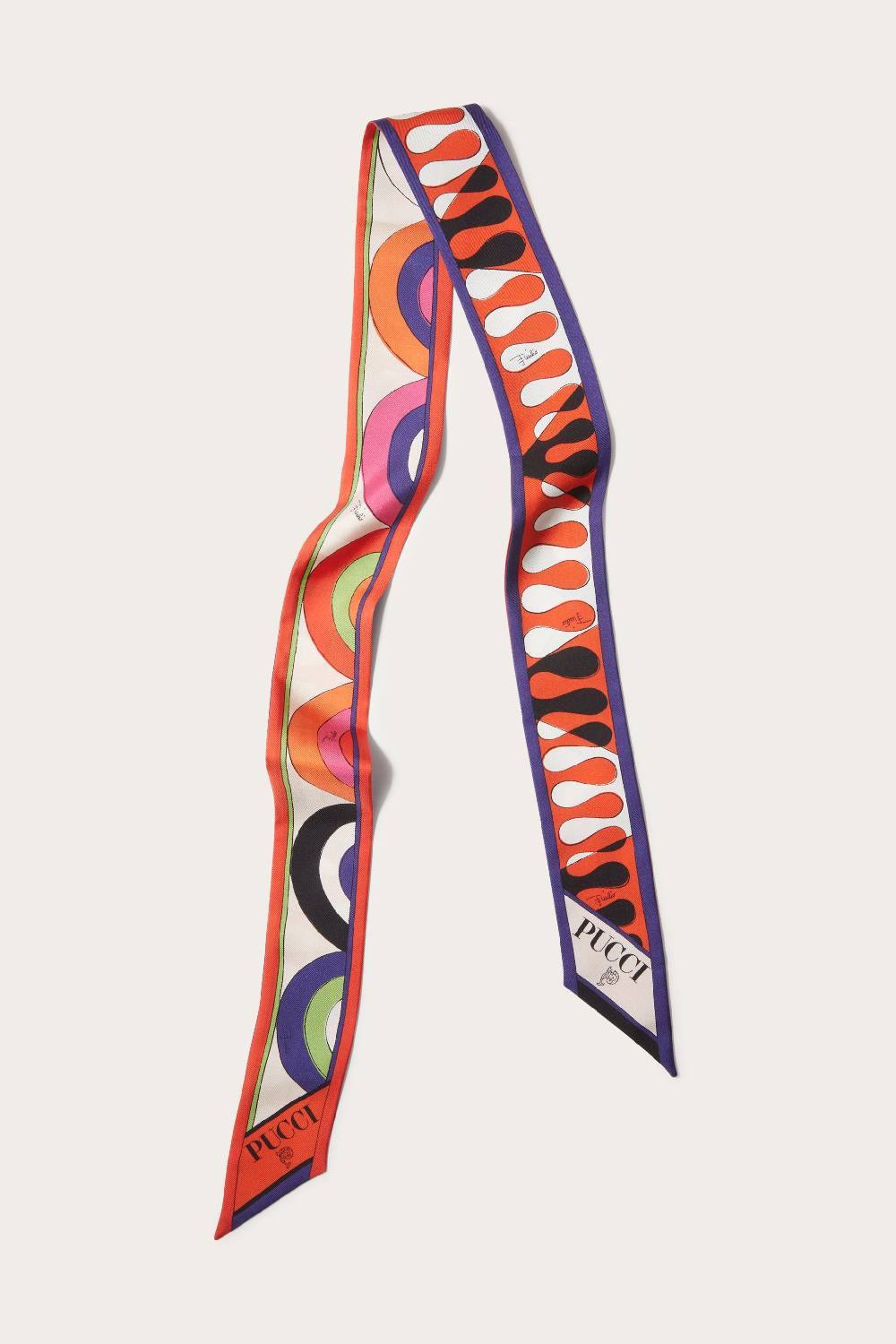 Pucci Foulard in seta con stampe Onde e Leocorno