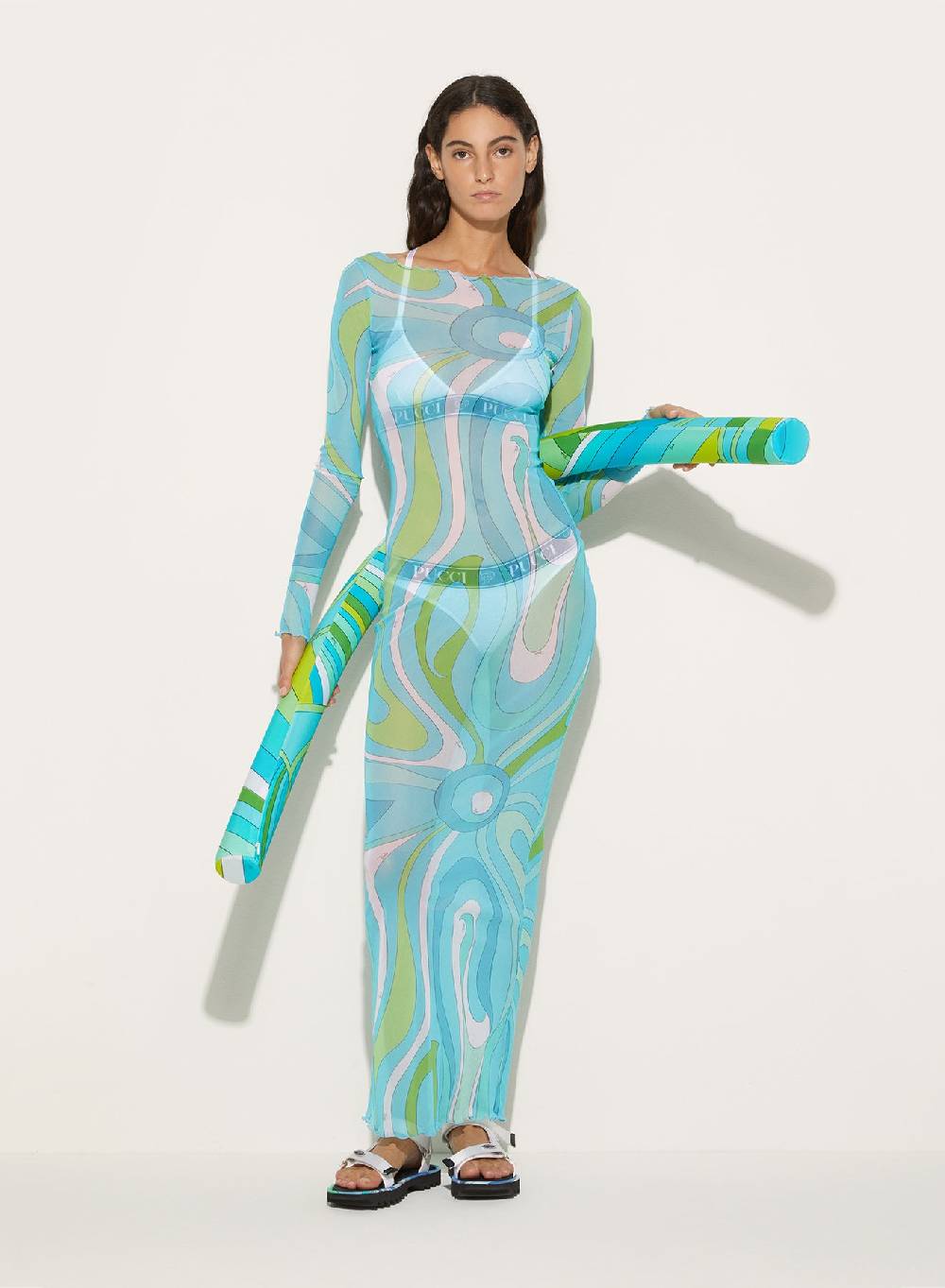 Pucci Galleggiante Con Stampa Iride