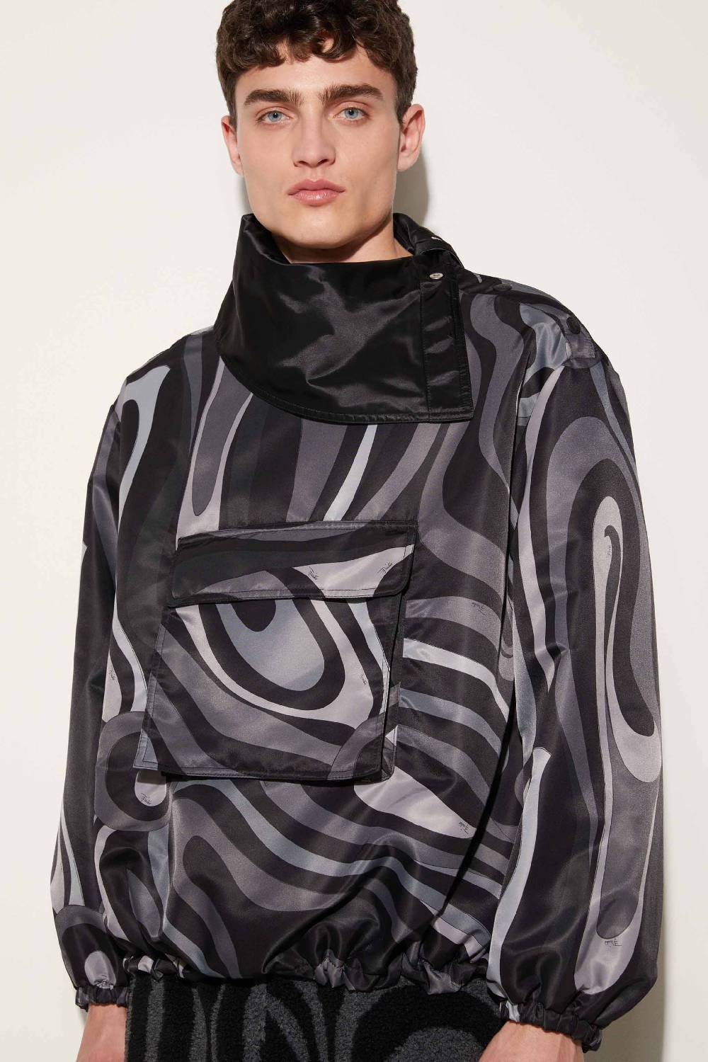 Pucci Giacca A Vento Con Finiture Marmo