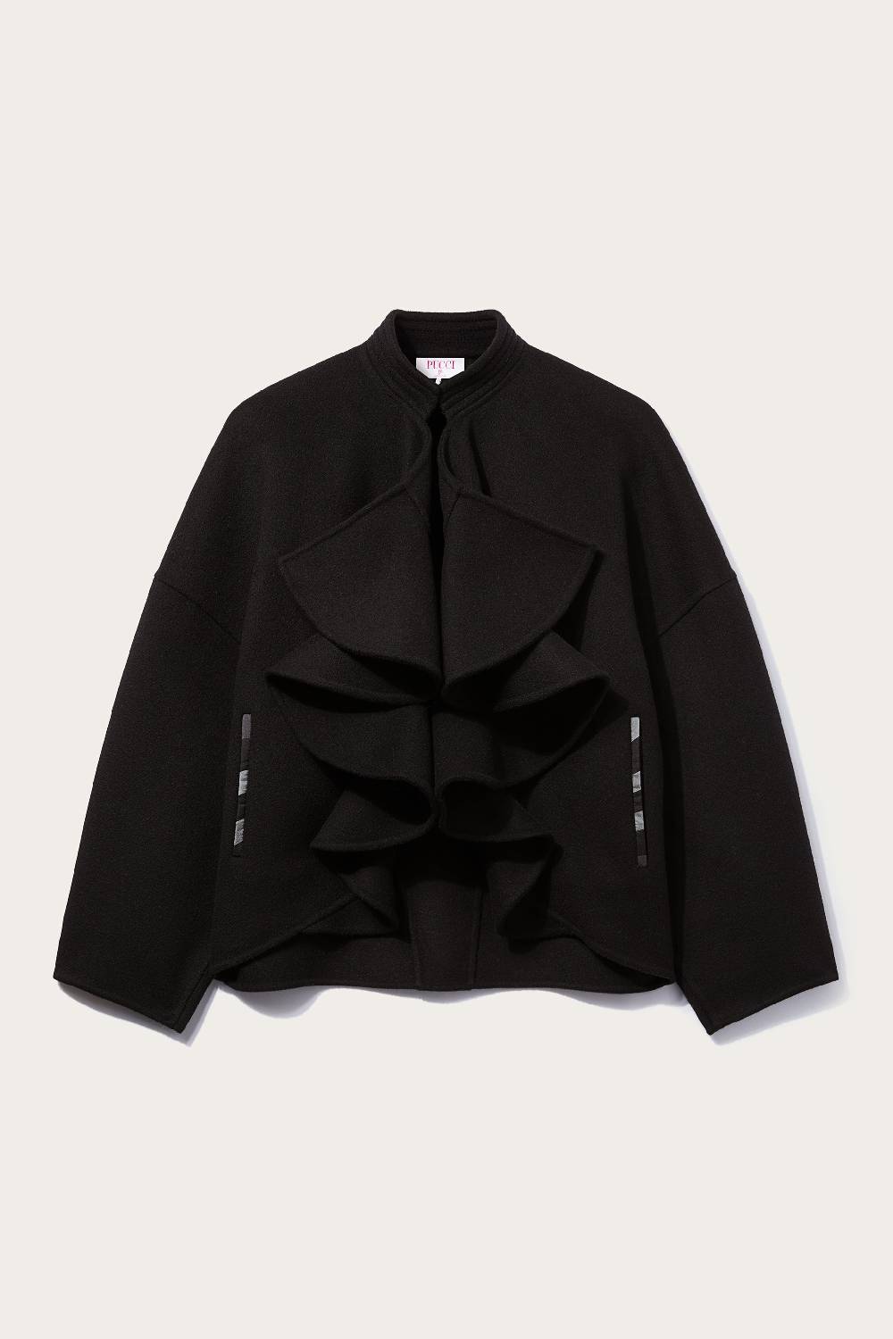 Pucci Giacca con finiture Iride e volant