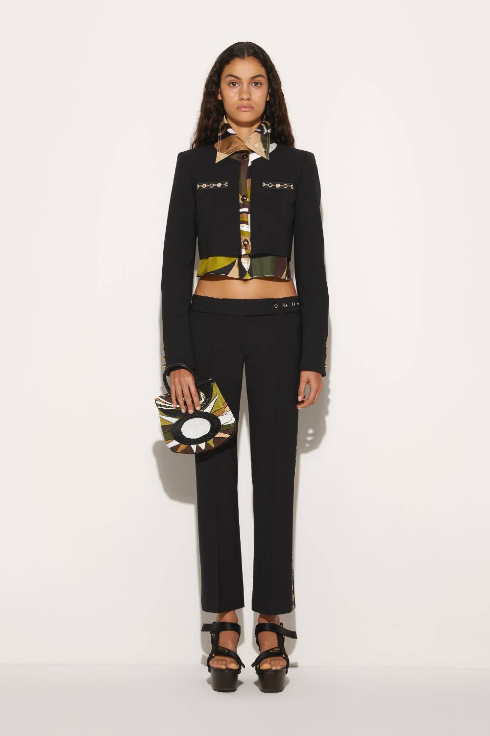 Pucci Giacca Cropped Con Finiture Vivara