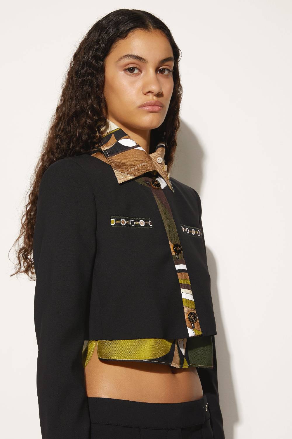 Pucci Giacca Cropped Con Finiture Vivara