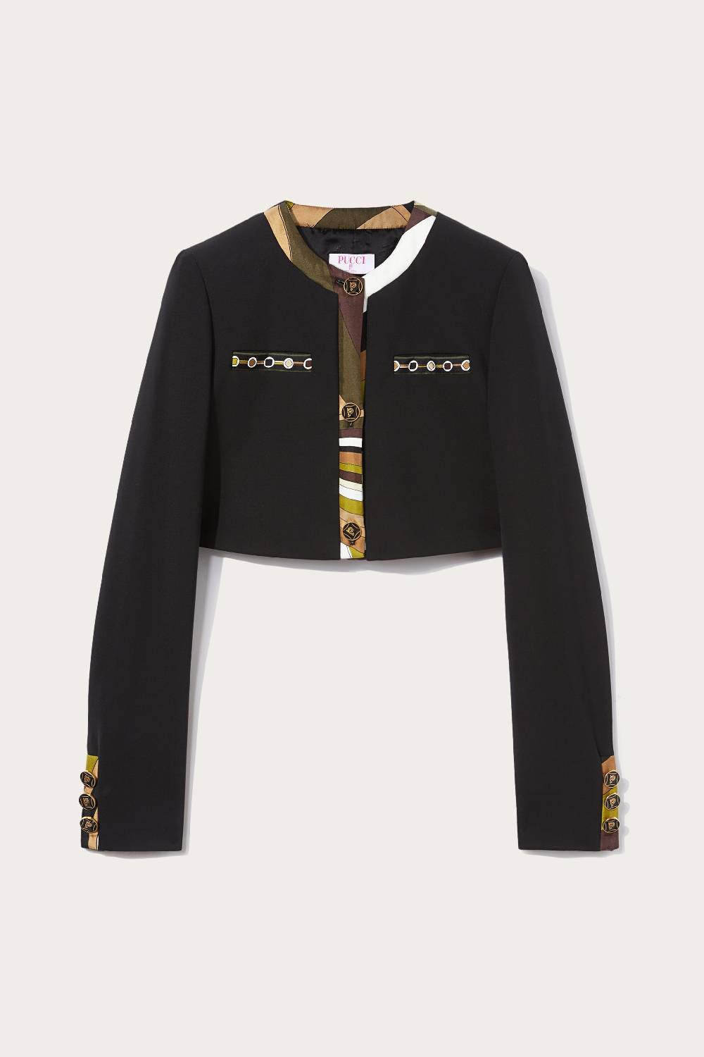 Pucci Giacca cropped con finiture Vivara