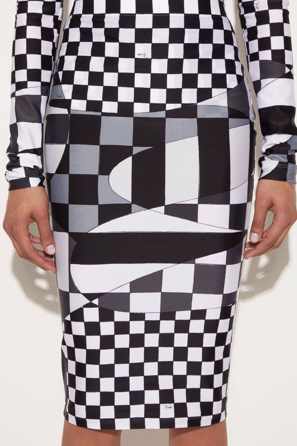 Pucci Giardino-Print Pencil Skirt