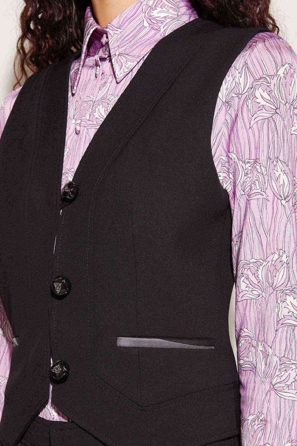 Pucci Gilet Con Finiture Marmo