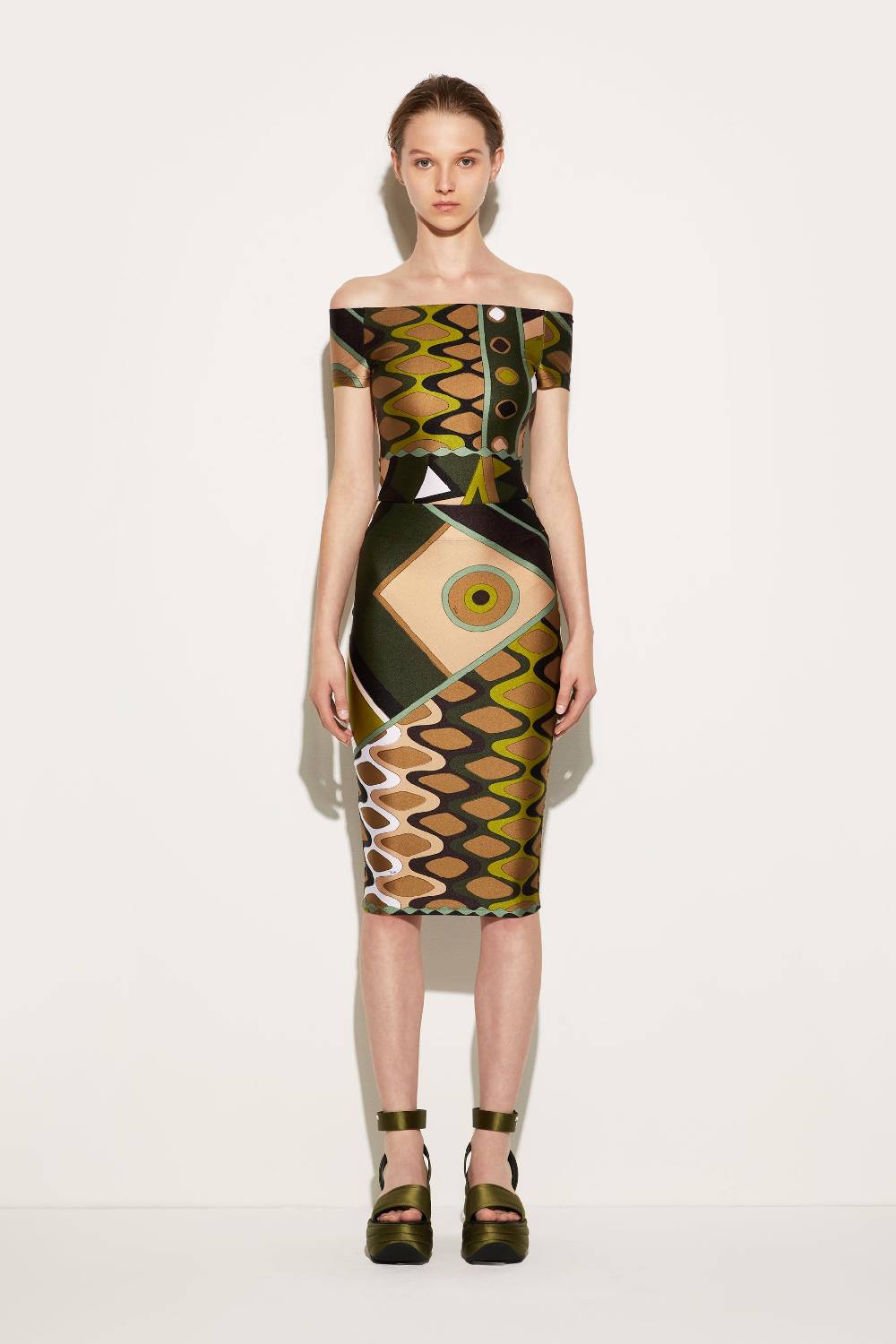 Pucci Gonna A Tubino Con Stampa Vivara