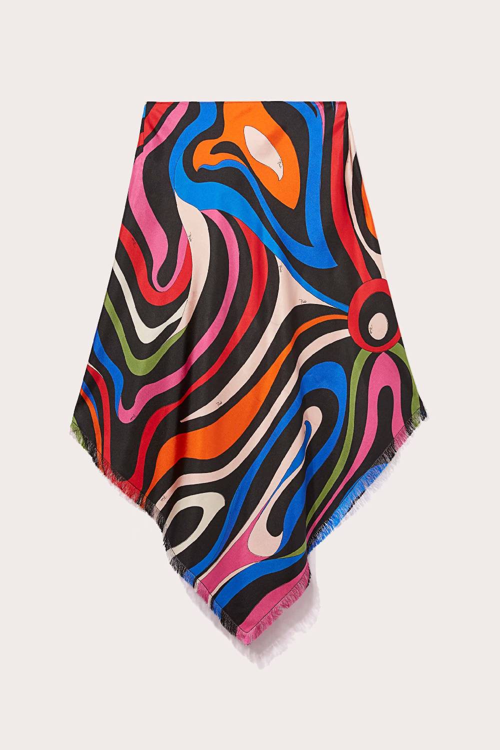 Pucci Gonna In Seta Con Stampa Marmo