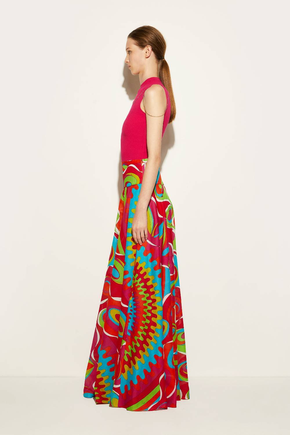 Pucci Gonna Lunga Con Stampa Bersaglio