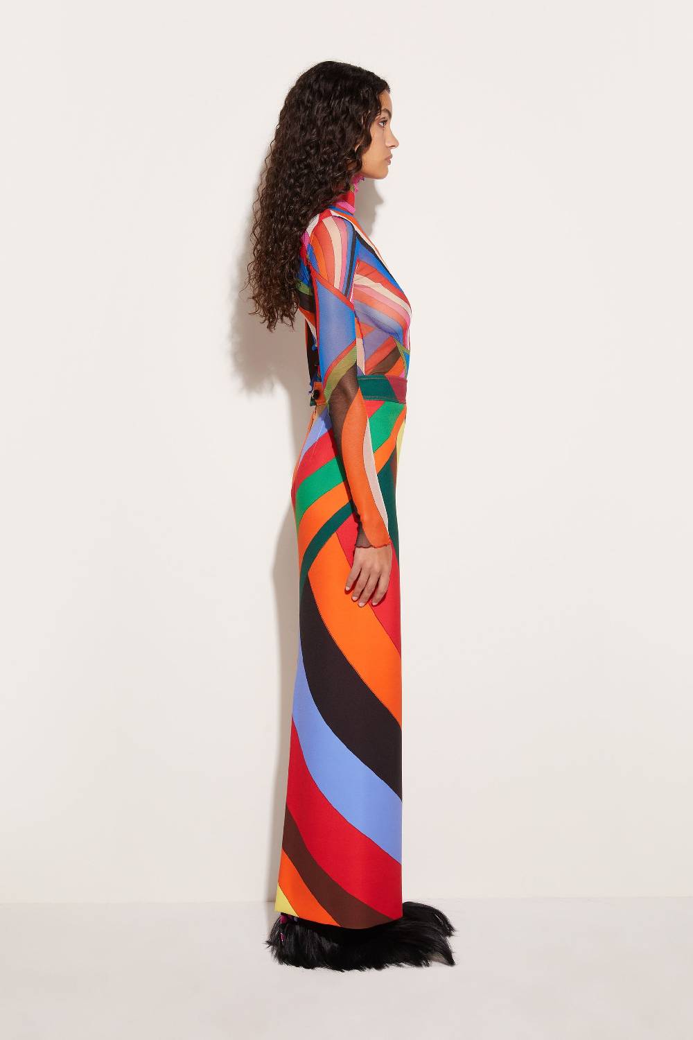 Pucci Gonna Lunga Con Stampa Iride