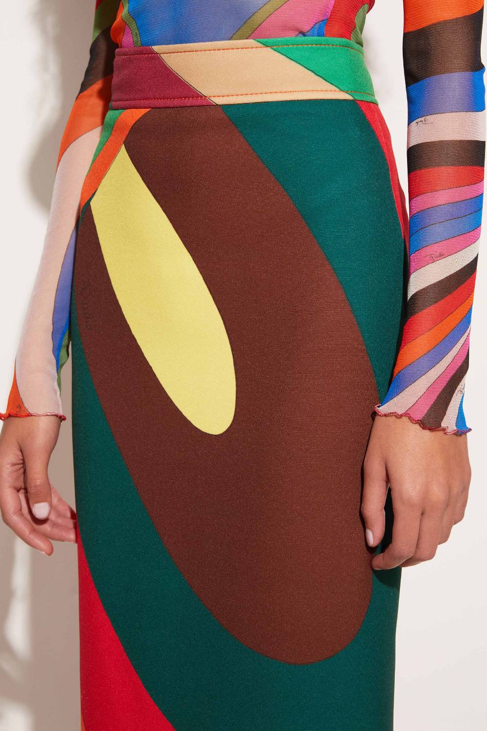 Pucci Gonna Lunga Con Stampa Iride